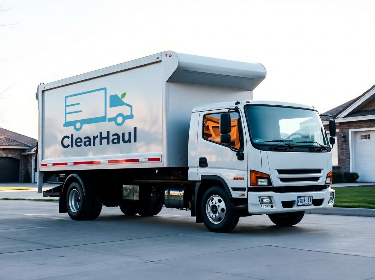 ClearHaul truck parked at a GTA home